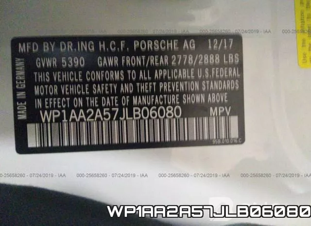 WP1AA2A57JLB06080 фото 9