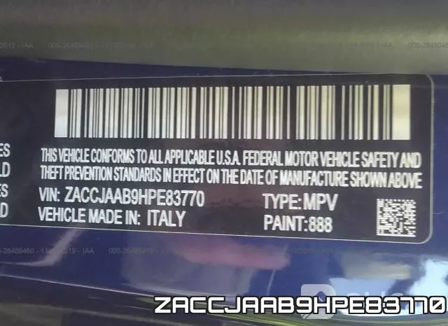 ZACCJAAB9HPE83770 фото 9