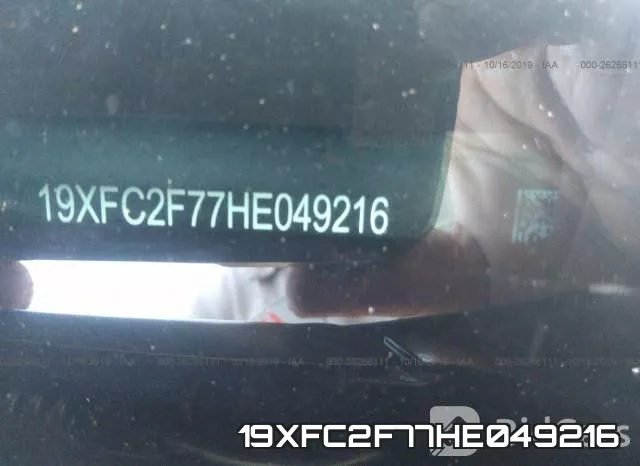 19XFC2F77HE049216 фото 9
