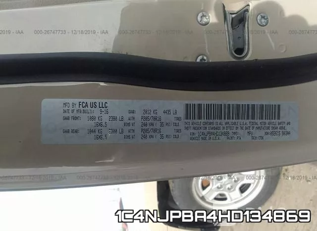 1C4NJPBA4HD134869 фото 9