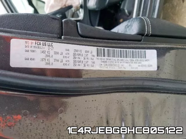 1C4RJEBG8HC805122 фото 2