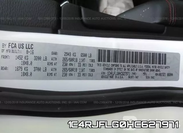 1C4RJFLG0HC627971 фото 9