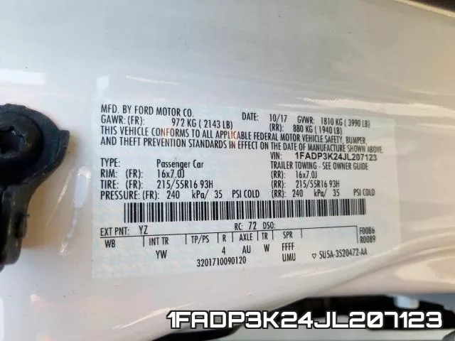 1FADP3K24JL207123 фото 2