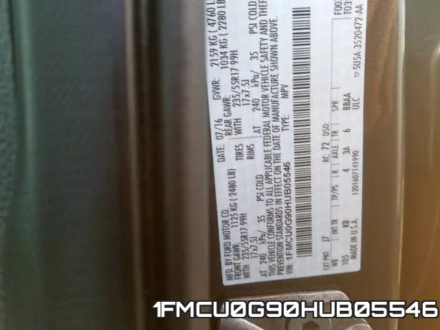 1FMCU0G90HUB05546 фото 2