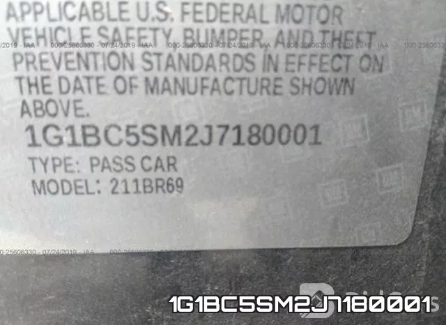 1G1BC5SM2J7180001 фото 9