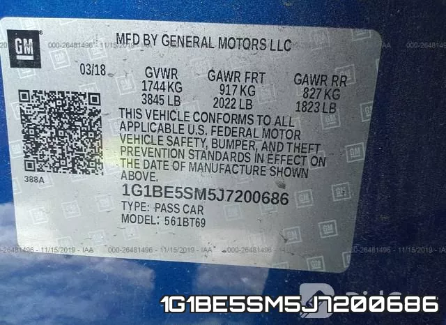 1G1BE5SM5J7200686 фото 7