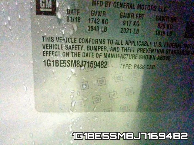 1G1BE5SM8J7169482 фото 2