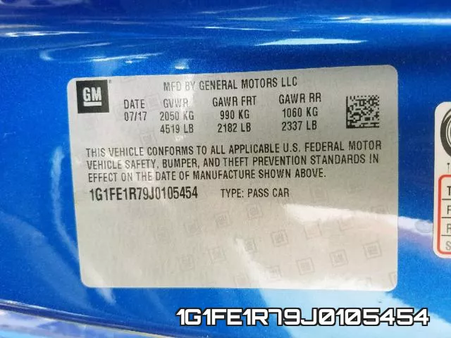 1G1FE1R79J0105454 фото 2