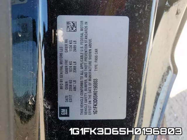 1G1FK3D65H0196803 фото 2