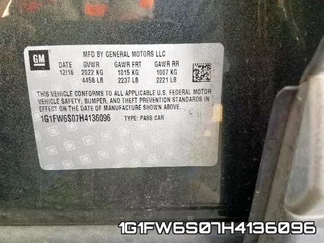 1G1FW6S07H4136096 фото 2