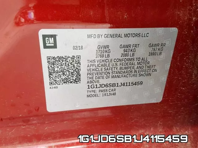 1G1JD6SB1J4115459 фото 2
