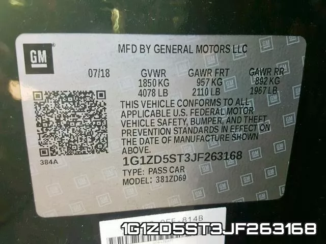 1G1ZD5ST3JF263168 фото 2