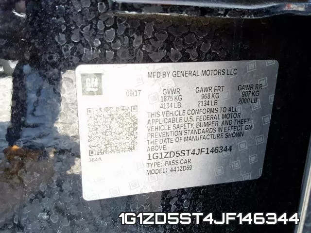 1G1ZD5ST4JF146344 фото 2