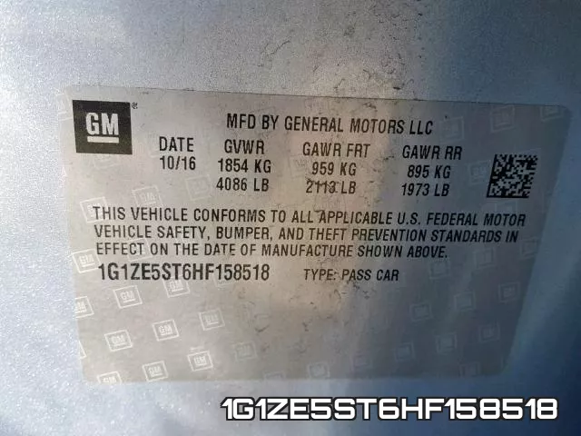 1G1ZE5ST6HF158518 фото 2