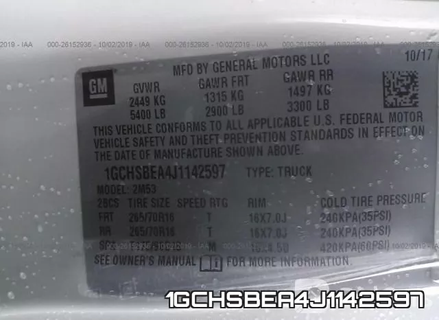1GCHSBEA4J1142597 фото 10