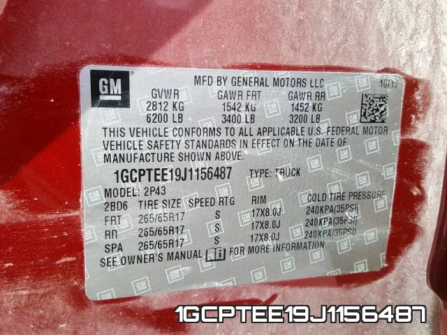 1GCPTEE19J1156487 фото 2