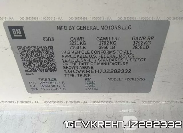 1GCVKREH7JZ282332 фото 10