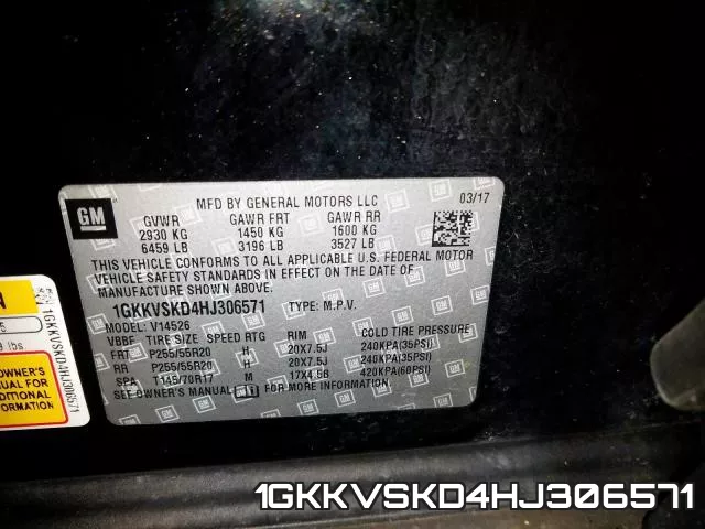 1GKKVSKD4HJ306571 фото 2
