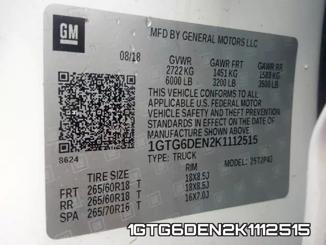 1GTG6DEN2K1112515 фото 2