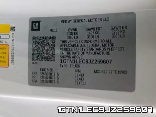 1GTN1LEC9JZ259607 фото 2