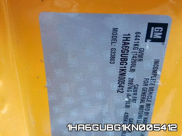 1HA6GUBG1KN005412 фото 2