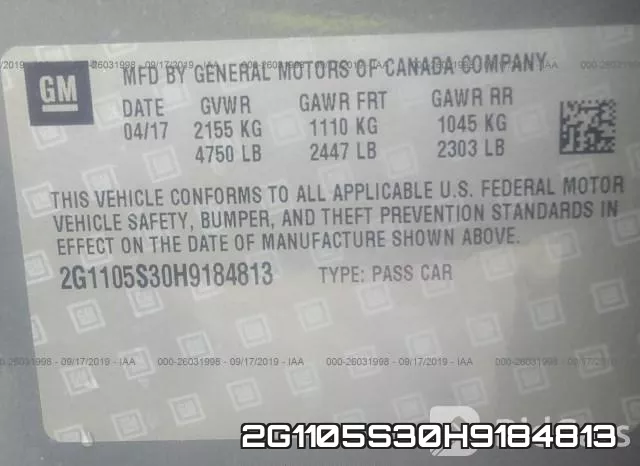 2G1105S30H9184813 фото 9