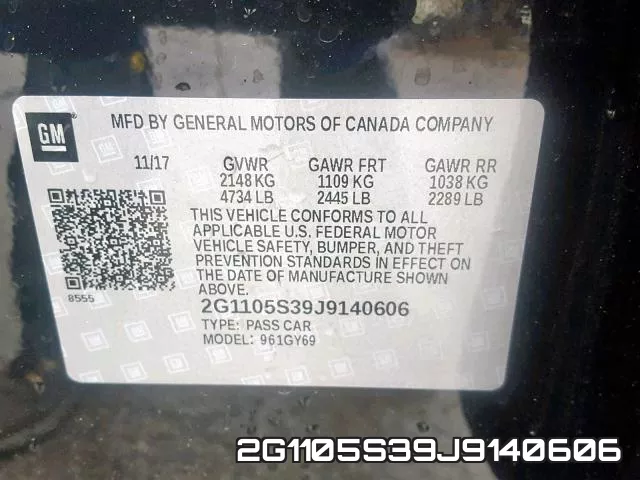 2G1105S39J9140606 фото 2
