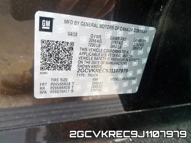 2GCVKREC9J1107979 фото 2