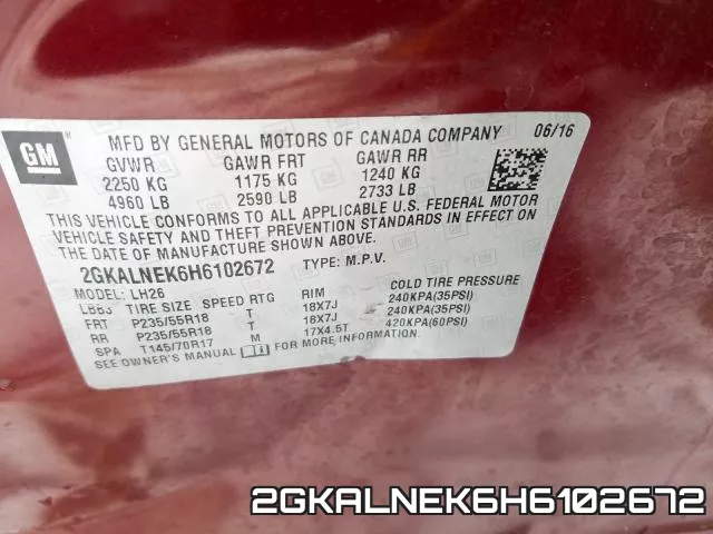 2GKALNEK6H6102672 фото 2