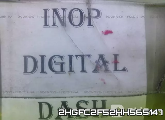 2HGFC2F52HH565147 фото 8
