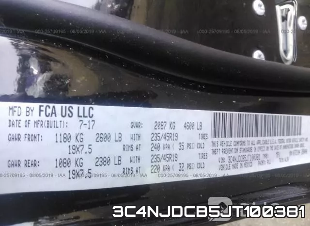 3C4NJDCB5JT100381 фото 8