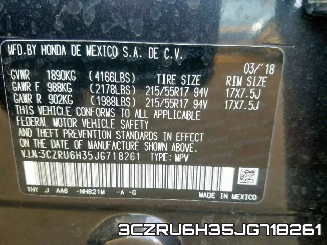 3CZRU6H35JG718261 фото 2
