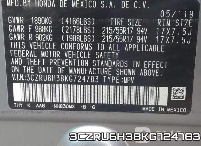 3CZRU6H38KG724783 фото 10