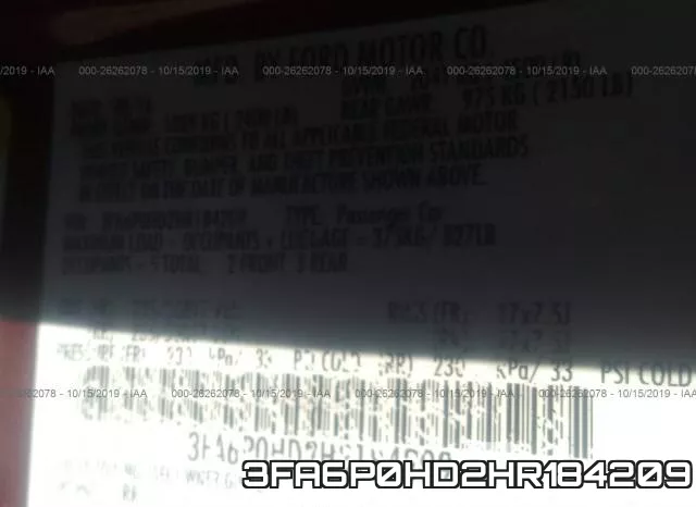 3FA6P0HD2HR184209 фото 10