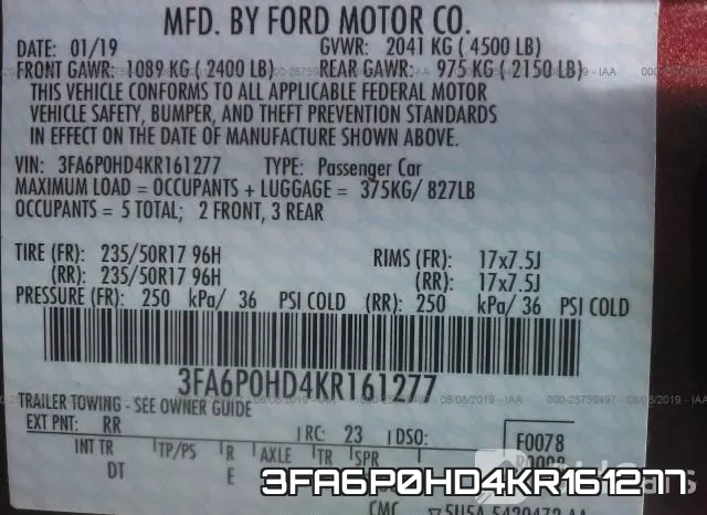 3FA6P0HD4KR161277 фото 7