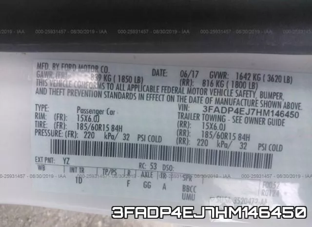 3FADP4EJ7HM146450 фото 8