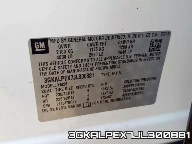 3GKALPEX7JL300881 фото 2