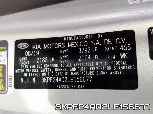 3KPF24AD2LE156677 фото 2