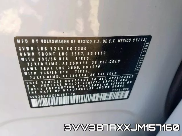 3VV3B7AXXJM157160 фото 2