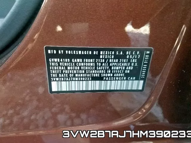 3VW2B7AJ7HM390233 фото 2
