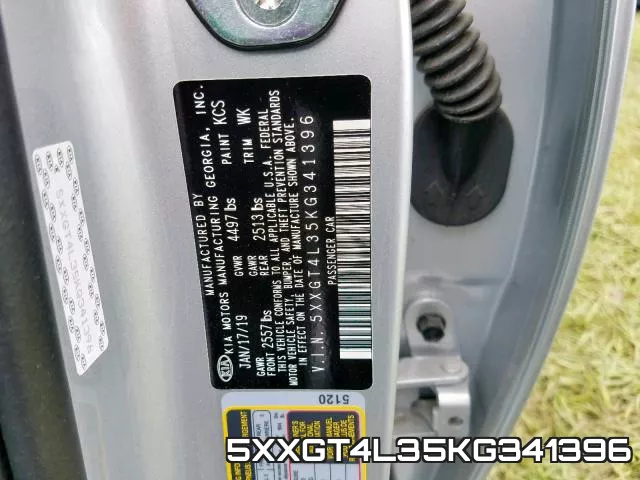 5XXGT4L35KG341396 фото 2