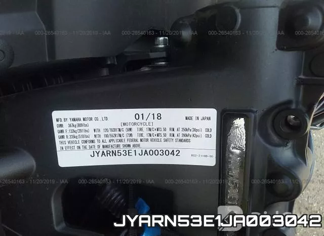 JYARN53E1JA003042 фото 2