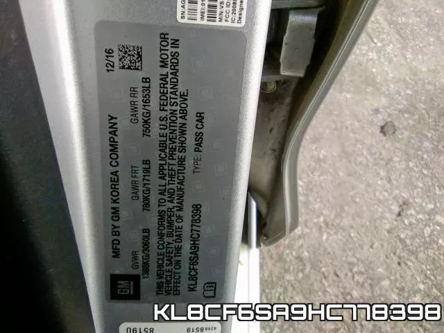 KL8CF6SA9HC778398 фото 2