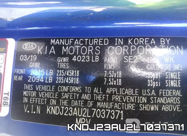 KNDJ23AU2L7037371 фото 6