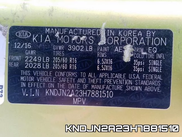 KNDJN2A23H7881510 фото 2