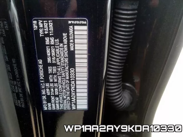 WP1AA2AY9KDA10330 фото 2