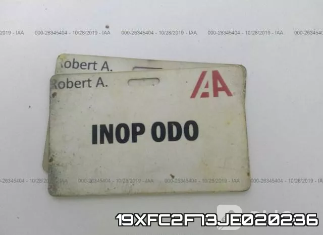 19XFC2F73JE020236 фото 8