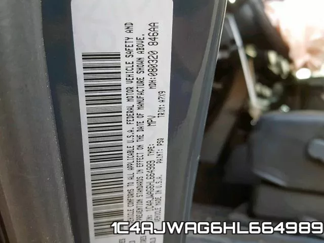 1C4AJWAG6HL664989 фото 2