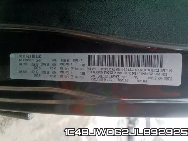 1C4BJWDG2JL832925 фото 2
