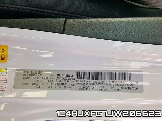 1C4HJXFG7JW206623 фото 2